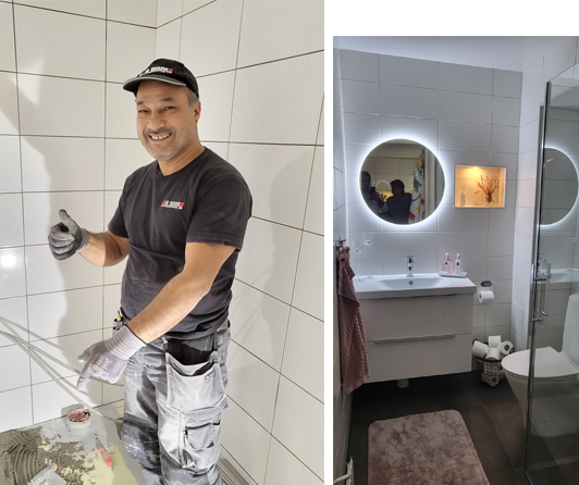 Golvarbete i Bjärehalvön